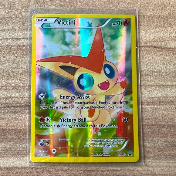 Victini XY 117 PROMO Rare Holo Card Full Art 2016 - Picture 1 of 2